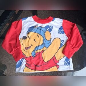 Winnie The Pooh 90's Kids Long Sleeve Pajama Shirt